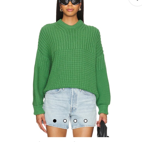 Free People Sweaters - The Knotty Ones Delcia Sweater Fern Green NWT